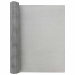 vidaXL Mesh Bildschirm 60 x 1000 cm 30 Mesh Edelstahl 201 Silber