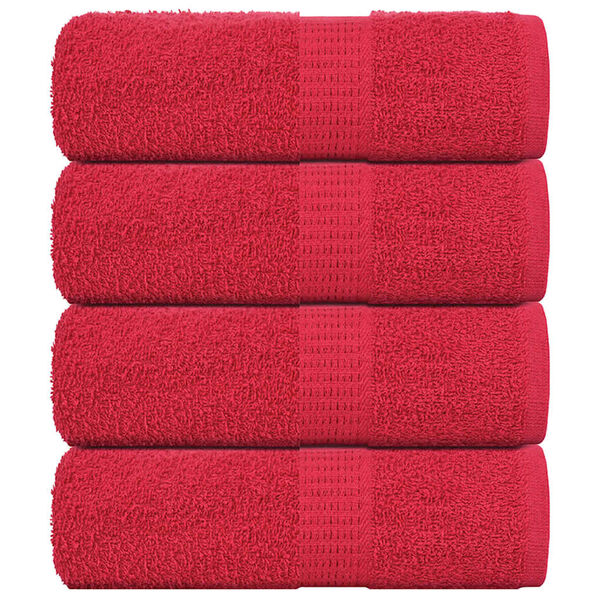 vidaXL G&auml;stet&uuml;cher FROGN 4 Stk. Rot 30x50 cm 360 g/m&sup2;