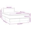 vidaXL Boxspringbett mit Matratze Dunkelgr&uuml;n 120x190 cm Samt