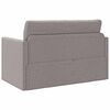 vidaXL Schlafsofa 110cm Taupe Stoff