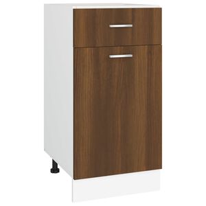 vidaXL Unterschrank mit Schublade Lyon Braun Eichen-Optik 40x46x81,5 cm