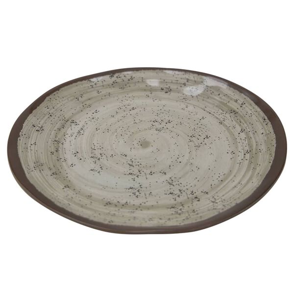 Bo-Camp 12-tlg. Geschirrset Halo Melamin Beige