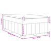 vidaXL Boxspringbett mit Matratze Dunkelbraun 120x190 cm Stoff