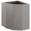 vidaXL Eckpflanzer Rostig 30 x 30 x 35 cm Wetterfeststahl