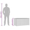 vidaXL Garten-Auflagenbox Braun 120x50x60 cm Poly Rattan