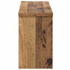 vidaXL Wandmontierter Kleiderst&auml;nder mit Regal Altholz 50 x 16 x 26 cm
