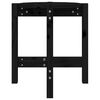 vidaXL Couchtisch Schwarz &Oslash; 42,5x45 cm Massivholz Kiefer