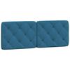 vidaXL Bettgestell ohne Matratze Blau 140x190 cm Samt