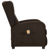vidaXL Massagesessel Dunkelbraun Stoff
