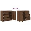 vidaXL Sideboard mit Schublade Braun Eichen-Optik 71x35x65 cm