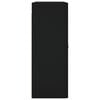 vidaXL Wandschrank Schwarz 69,5x34x90 cm
