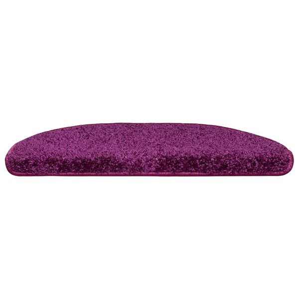 vidaXL Stufenmatten 15 Stk. 65x21x4 cm Violett Halbrund Gro&szlig;