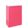 vidaXL Papiertragetaschen 50 Stk. mit Henkeln Rosa 32x17x44 cm