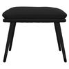 vidaXL Fu&szlig;hocker Schwarz 45x30x35 cm Mikrofasergewebe