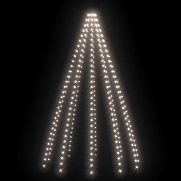 vidaXL Weihnachtsbaum-Lichternetz mit 300 LEDs Kaltwei&szlig; 300 cm