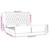 vidaXL Bettgestell ohne Matratze Dunkelblau 160x200 cm Samt