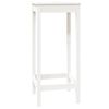 vidaXL Bartisch Wei&szlig; 50x50x110 cm Massivholz Kiefer