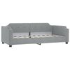 vidaXL Tagesbett Hellgrau 90x200 cm Stoff