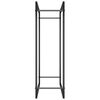 vidaXL Brennholzregal Mattschwarz 80x28x86 cm Stahl