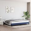 vidaXL Bettgestell ohne Matratze Blau 200x200 cm Stoff