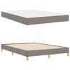 vidaXL Boxspringbett mit Matratze Taupe 140 x 200 cm Stoff