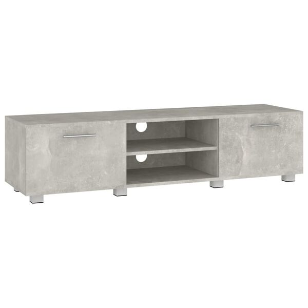vidaXL TV-Schrank Betongrau 140x40x35 cm Holzwerkstoff