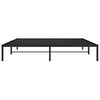 vidaXL Bettgestell Metall Schwarz 180x200 cm