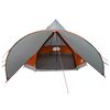 vidaXL Teepee Zelt mit Dach Grau und Orange 600 x 600 x 347 cm