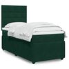 vidaXL Boxspringbett mit Matratze Dunkelgr&uuml;n 80x200 cm Samt