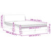 vidaXL Bett mit Matratze "Dover" Rosa 140x190 cm Samt