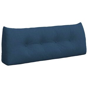 vidaXL R&uuml;cken Kissen Blau 120 x 24 x 50 cm Stoff