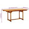 vidaXL 5-tlg. Garten-Essgruppe Massivholz Akazie 120-170 cm