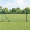 vidaXL Geschwei&szlig;ter Drahtzaun Gr&uuml;n 1,4 x 25 m