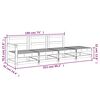 vidaXL 4-tlg. Garten-Lounge-Set Massivholz Douglasie