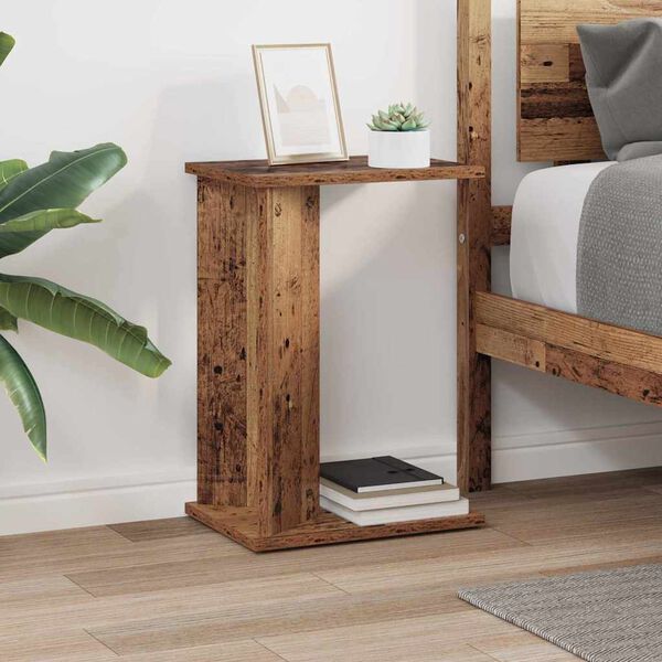 vidaXL Beistelltisch Altholz 35 x 25 x 50 cm Holzwerkstoff