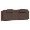 vidaXL Bettgestell "Viana" mit LED ohne Matratze Braun 160x200 cm