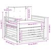 vidaXL Outdoor-Sofagarnitur Massives Akazienholz und Polyester Natur
