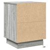 vidaXL Nachttisch 2 pcs Grau 39 x 34,5 x 50 cm Holzwerkstoff