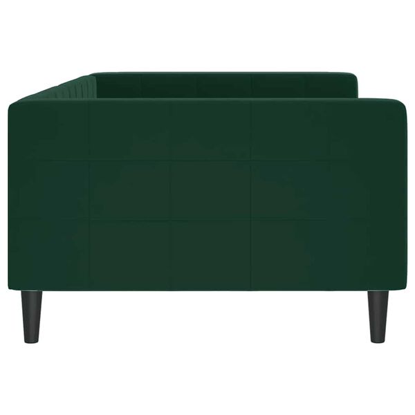 vidaXL Tagesbett Dunkelgr&uuml;n 100x200 cm Samt