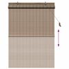 vidaXL Rollo mit Vorh&auml;ngen Braun 110 x 160 cm Bambus
