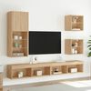 vidaXL TV-Schrank mit LED-Leuchten Sonoma-Eiche 40,5x30x102 cm