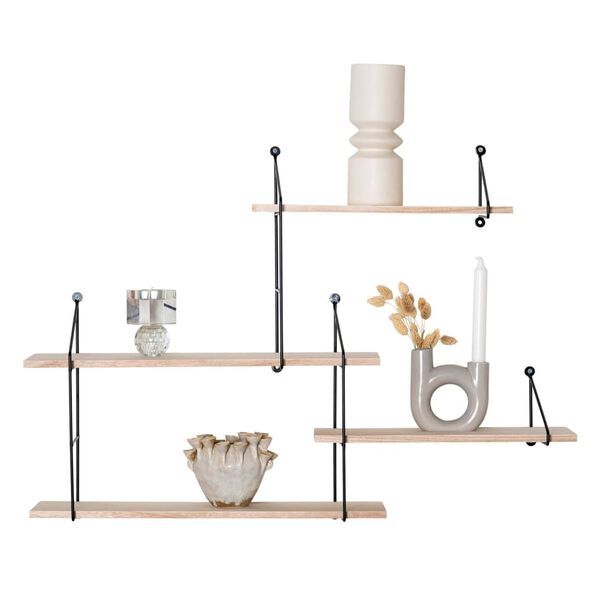 House Nordic Regal Lucy Schwarz und Natur