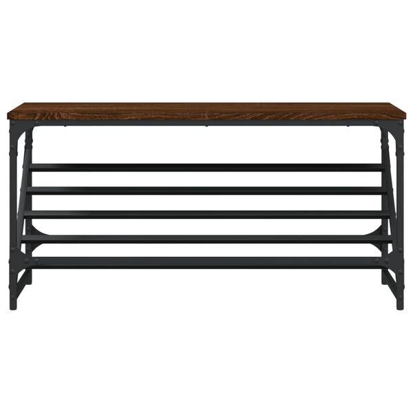 vidaXL Schuhregal Braun Eichen-Optik 90x30x45 cm Holzwerkstoff