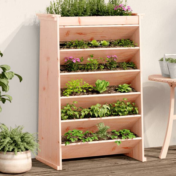 vidaXL Vertikalbeet mit 6 F&auml;chern 69x40x101,5 cm Massivholz Douglasie