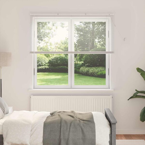 vidaXL Venetianer Jalousie Verstellbar Wei&szlig; 150 x 150 cm PVC