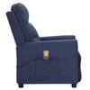 vidaXL Massagesessel Blau Stoff