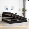 vidaXL Aufbewahrungsbett mit Matratze Schwarz 200 x 200 cm