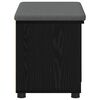 vidaXL Flurbank mit Kissen mit Regal Schwarze Eiche 60 x 38 x 46 cm
