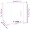 vidaXL TV-Wandschrank R&auml;uchereiche 40x34,5x40 cm