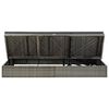 vidaXL Sonnenliege mit Auflage Poly Rattan Grau